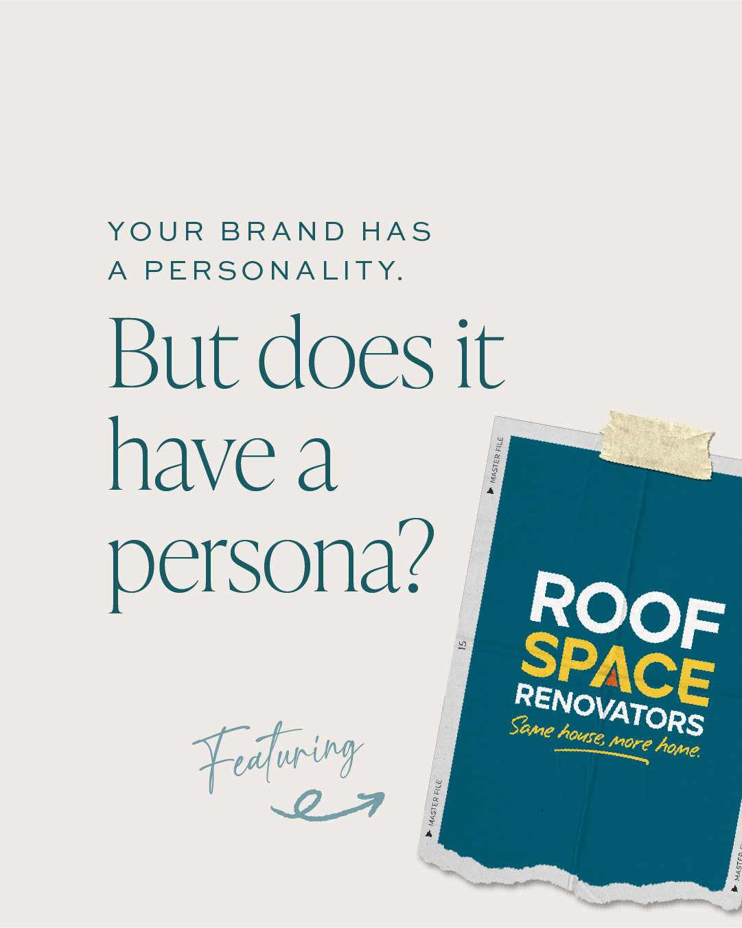 Your brand might already have a personality, a vibe, a style. But a brand persona? That’s when things start to click. A brand persona takes personality one step further. It turns your brand into a someone. Someone with quirks, a specific tone of voice, a way of showing up. Someone you can actually picture when you’re writing captions, designing graphics, or planning how to show up online. Think of it as your brand’s alter ego. The filter you run every piece of content through. Would they say it like that? Would they use emojis? Would they tell that story, or choose a different angle? When I worked on the @roofspacerenovators brand, we channelled a very specific “someone”: Scott Cam. Practical. Straight-shooting. Friendly, but no-nonsense. The kind of Aussie tradie who shows up on time, explains things clearly, and actually enjoys helping you get the job done right. When you know your brand persona, consistency becomes effortless — because you’re not guessing anymore. You’re just channelling a personality that’s already alive and well inside your brand, and that is what your customers will connect with. Want a starting point to finding out your brand's persona? Comment 'alter ego' and I'll send you a link to a free quiz that my mate Clare @thehumanelements has made!