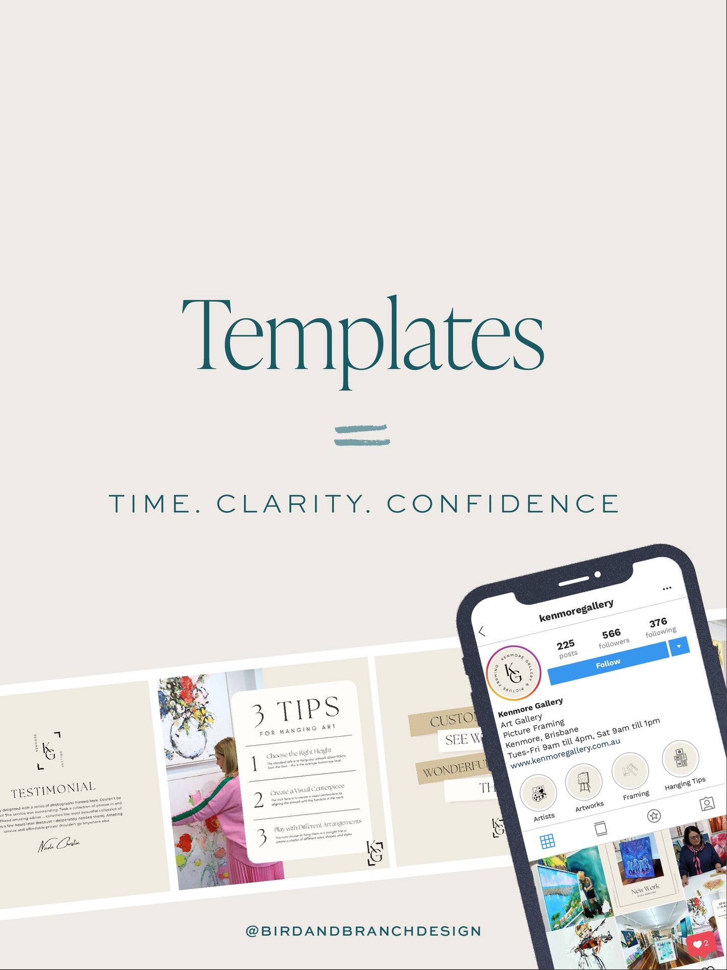 You don’t need to reinvent the wheel every time you create something for your business.

If every new post is a different trending Canva template, and you change your fonts like millennials changed their ringtones, listen up!

Creating from scratch every time you post, pitch or present isn’t just exhausting, it’s quietly eating your time and brain space.

Instead, invest in high-quality, on-brand templates. You’ll create faster, feel more confident, and build powerful brand recognition through consistency.

Because when your audience recognises your work before they even see your logo, that’s when trust kicks in… and trust is where the magic happens ✨