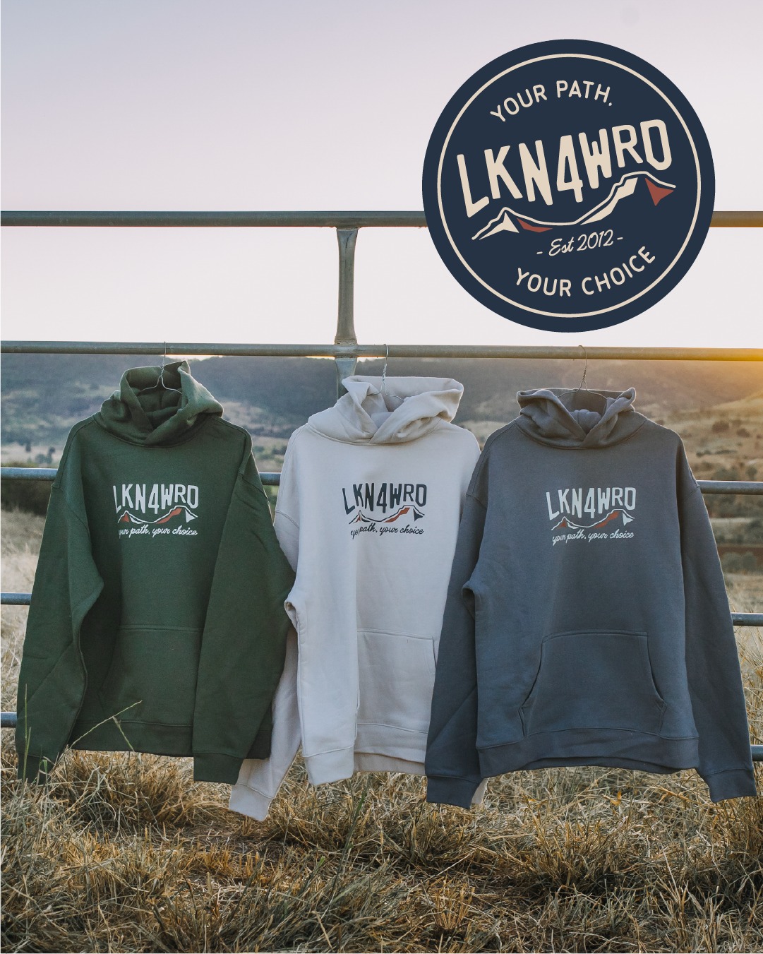 From the very beginning, merch was going to be a huge part of the LKN4WRD brand, which meant the identity couldn’t just work on a website or business card. It needed to look like something people would actually want to wear.

When Ben and I started talking about the direction for the merch, he mentioned that he loved the style of The Mad Hueys.

Now, being neither cool nor the mother of teenage boys, I nodded thoughtfully... and then promptly went away and Googled them. 😂

But it gave me a really clear sense of what Ben was drawn to: bold, illustrative graphics with an outdoorsy, slightly rugged, Aussie feel. Something that could stand on its own as a great tee design, rather than feeling like branded corporate merch.

So we made it personal. I designed the hero t-shirt graphic based on the Heifer Creek Cutting, a spot near where Ben lives, bringing a little piece of his own backyard into the LKN4WRD story. Paired with the line "the rougher the road, the stronger we can become”, it connects the landscape back to the bigger message behind the brand.

From there, with the help of Josh from @northprint_merch and the team at @insigniacustomcompany, Ben built out a merch range of tees, hoodies, trucker caps, singlets, stubby coolers and even Croc charms, using the LKN4WRD brand marks, compass graphics, illustrations and messages in different ways across the collection. 

Expertly photographed by Loren at @talltimberstudio - the result is merch that doesn’t just have a logo printed on it. It has a message and a meaning.

And judging by the response to Ben’s first pre-sale, I think we might have nailed the assignment. 🙌

Hop onto the @lkn4wrd  website and grab some for yourself before the presale ends Sunday 13th Sept- the trucker caps are particularly cool!

www.lkn4wrd.com.au

#BirdAndBranchDesign #LKN4WRD #MerchDesign #BrandDesign #BrandIdentity #GraphicDesign #ApparelDesign #AustralianGraphicDesigner #ToowoombaDesigner